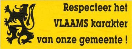 Respecteer Vlaams karakter